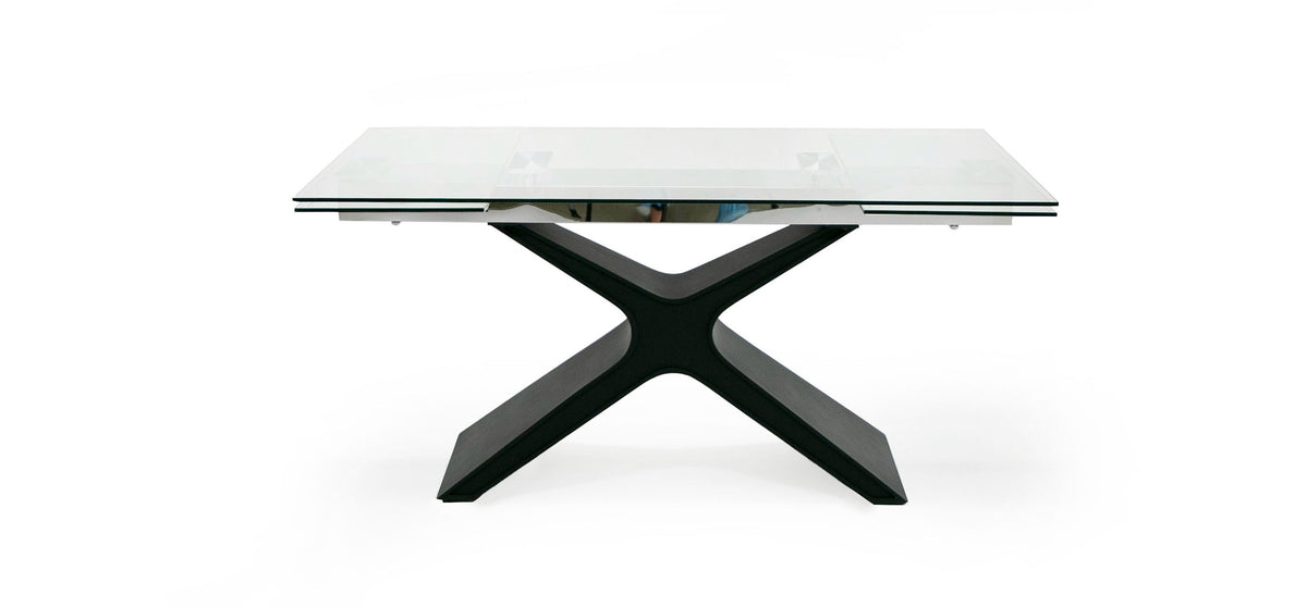 Adler - Modern Black Glass Extendable 63"/94.5" Dining Table by VIG Furniture - View 9