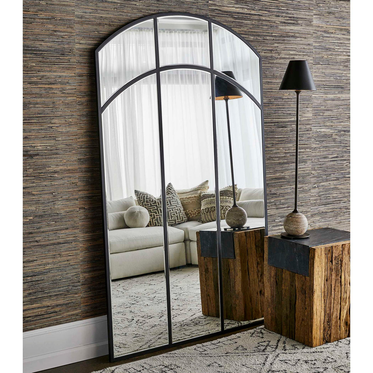 Vaulted Mirror - Black