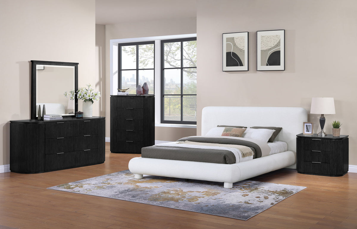 Astrid - Solid Wood And Oak Veneer Nightstand