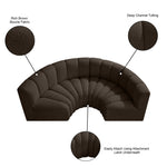 Arc - Boucle Fabric 4 Piece U-Shaped Modular Sofa