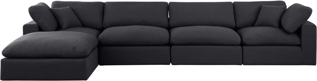 Comfy - 5 Piece Linen Modular Sectional With Chaise