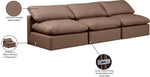 Indulge - Faux Leather 3 Seat Modular Armless Sofa