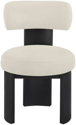 Atelier - Vegan Leather Upholstered Dining Chair (Set of 2) - Taupe / Painted Black