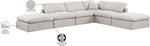 Indulge - Linen 6 Piece Modular Armless Sectional