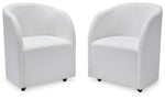 Rowanbeck - Dining Upholstered Arm Chair (Set of 2) - Ivory