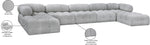 Ames - 7 Piece Fabric Modular U-Shaped Sectional