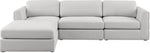 Beckham - 4 Piece Modular L-Sahped Sectional