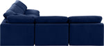 Indulge - Velvet 5 Piece Modular Corner Armless Sectional