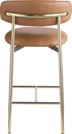 Lupita - Counter Stool With Brushed Gold Frame (Set of 2)