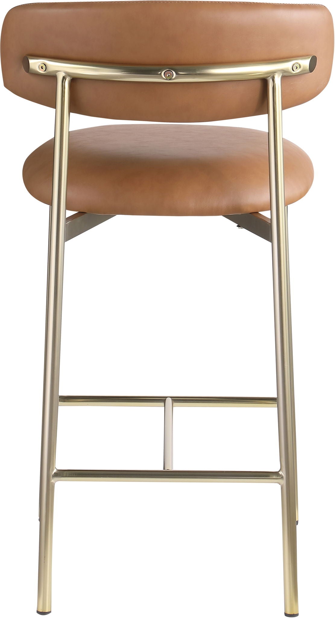 Lupita - Counter Stool With Brushed Gold Frame (Set of 2)
