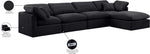Indulge - Velvet 5 Piece Modular Sectional With Chaise