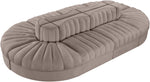 Rummi - Oval Velvet Performance Fabric Upholstered 8 Piece Modular Sectional