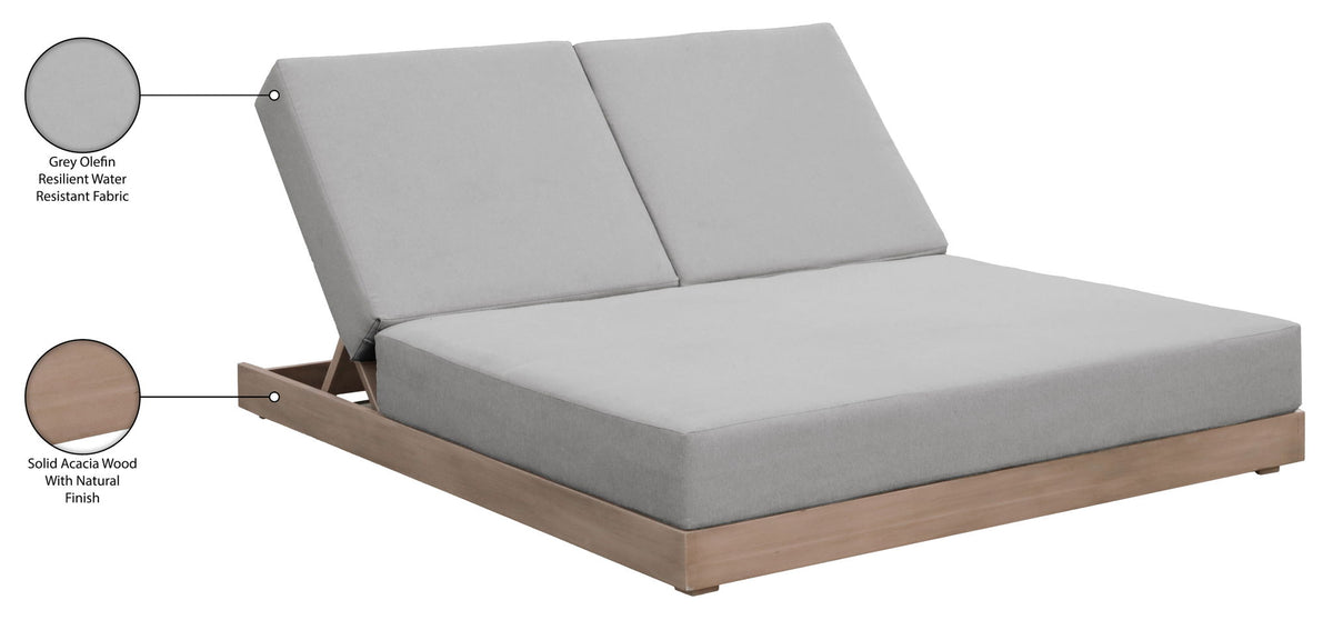 Solace - Olefin Performance Fabric Outdoor Patio Double Lounge Chair