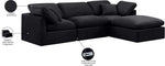 Indulge - Velvet 4 Piece Modular Sectional With Chaise