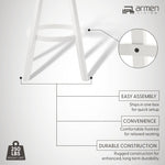 Harper - 30" Amber Glow Bar Height Rubberwood Swivel Barstool