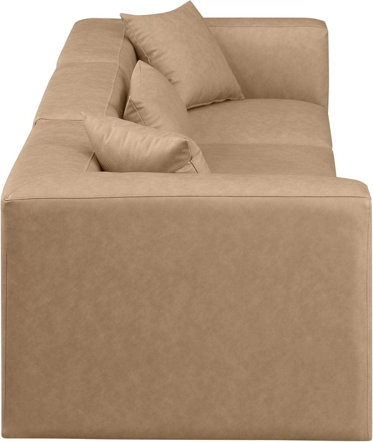 Cube - Modular 3 Piece Sofa - Tan