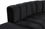 Arc - Velvet 6 Piece Corner Modular Sofa
