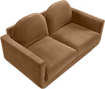 Diviento - Velvet Performance Fabric Upholstered Loveseat