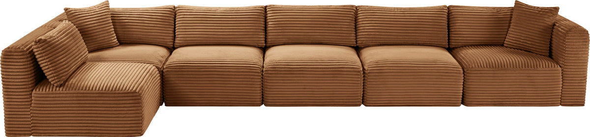 Shaggy - Fabric 6 Piece Modular Sectional