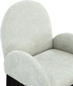 Waldorf - Chenille Dining Arm Chair With Black Legs