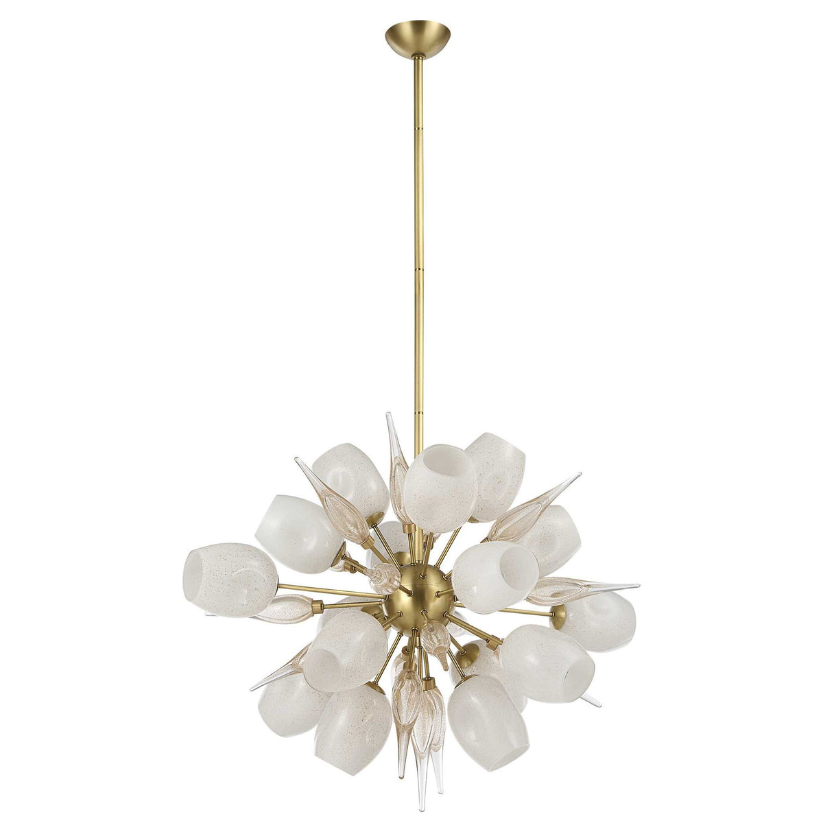 Casanova - Pendant - Bright Brass / White