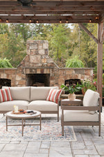 Bluff Trail - Loveseat, Lounge Chairs, Tables Set (Set of 5) - Beige