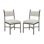 Leni - Outdoor Side Chair With Cushions And Powder Coated Aluminum Frame (Set of 2) - Moonveil / Warm Gray