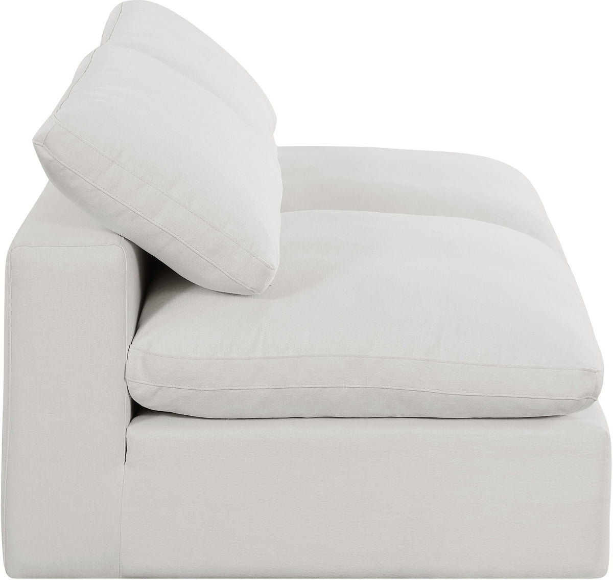Comfy - Linen Modular Armless Sofa 2 Seats