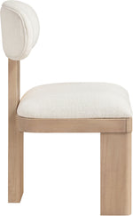 Timbra - Linen Textured Fabric Upholstered Dining Chair (Set of 2) - Natural Base