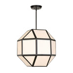 Hoi An - 4 Light Geometric Chandelier - Black