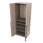 Manhattan Lee - Wardrobe Closet With Hanging Rod And Shoe Shelves