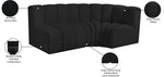 Arc - Boucle Fabric 3 Piece Sofa