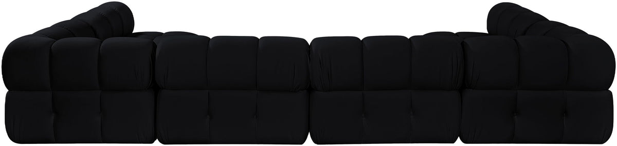 Orin - U-Shaped Velvet 6 Piece Modular Sectional
