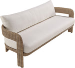 Sandbay - Olefin Water Resistant Fabric And Wicker Outdoor Patio Sofa