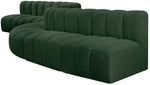 Arc - Boucle Fabric 8 Piece Curved Modular Sofa