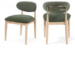 Riccio - Fabric Dining Side Chair (Set of 2) - Natural Frame