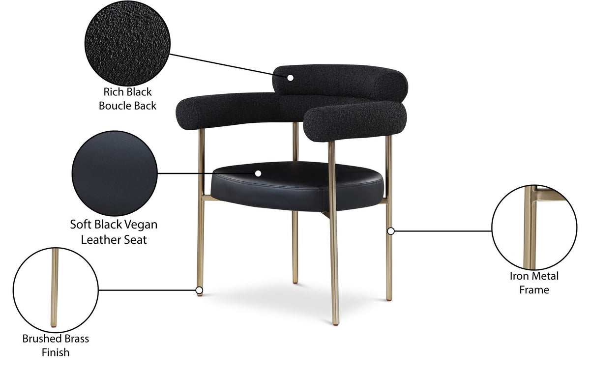 Blake - Dining Chair With Bronze Legs (Set of 2)
