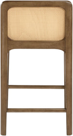 Ellis - Vegan Leather Upholstered Counter Stool (Set of 2) - Brown Base