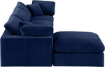 Comfy - 4 Piece Velvet Modular Sectional With Chaise