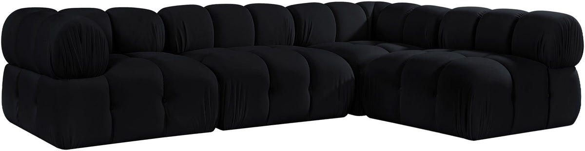 Orin - Fabric Velvet 4 Piece Modular Sectional