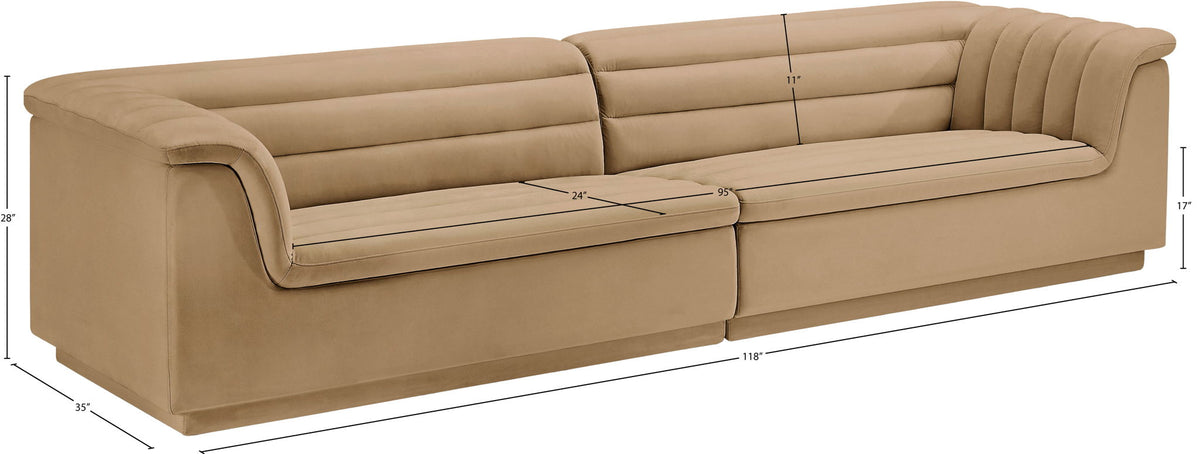 Cascade - Velvet Modular Sofa