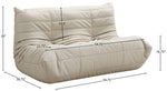 Relax - Vegan Leather 54.75" Upholstered Loveseat
