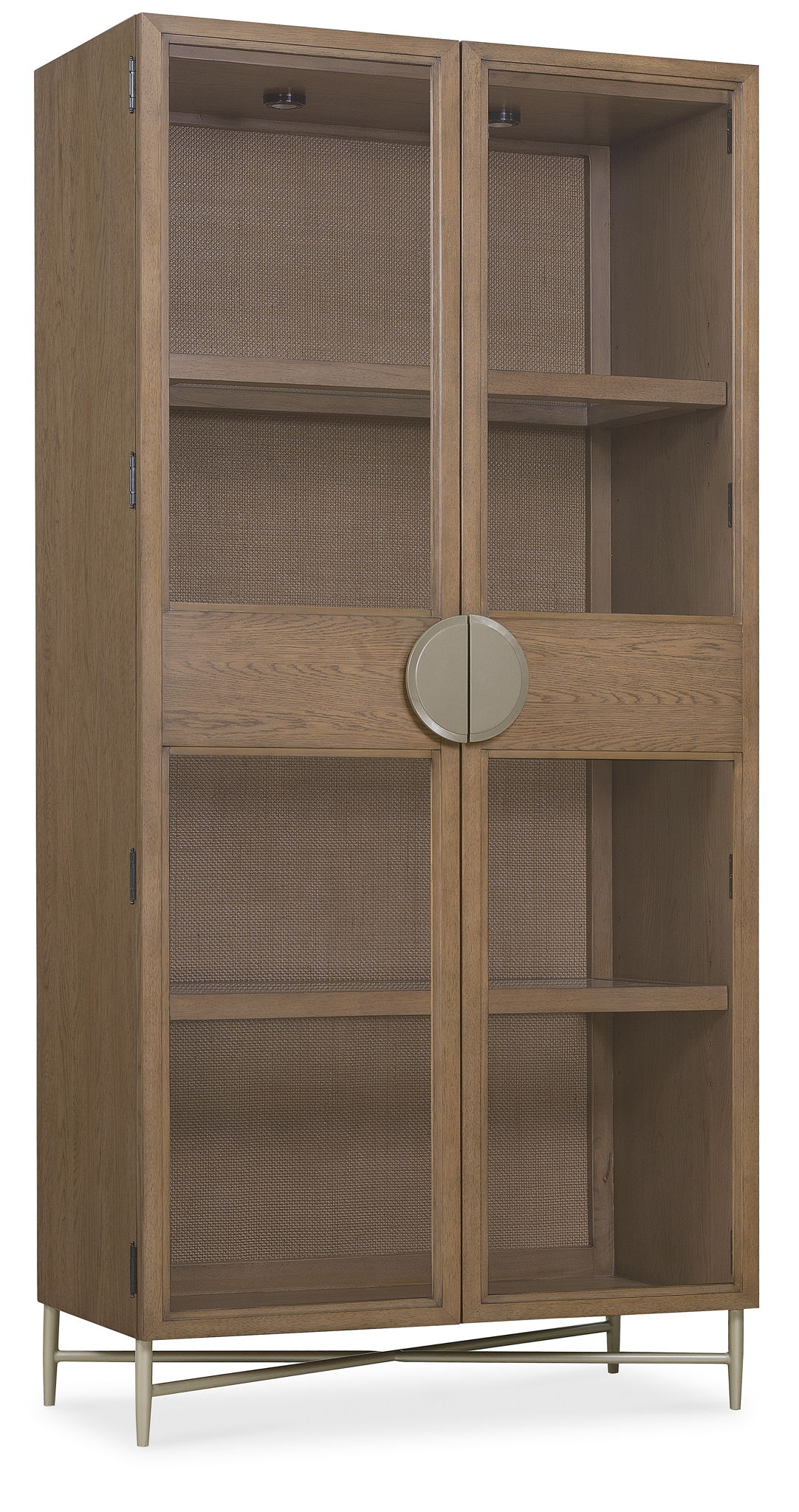Sonnet - Display Cabinet - Dark Gray / Light Brown