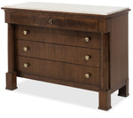 Archives - Four-Drawer Chest - Dark Brown / Beige