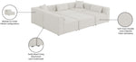 Cube - Linen 6 Piece Modular Sectional
