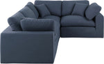 Comfy - 4 Piece Linen Fabric Modular Sectional