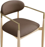 Riccio - Dining Arm Chair (Set of 2) - Natural And Gold Frame