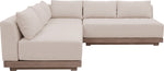 Solace - Olefin Performance Fabric 3 Piece Outdoor Patio Modular Sectional (2 Loveseats & Corner Chair)