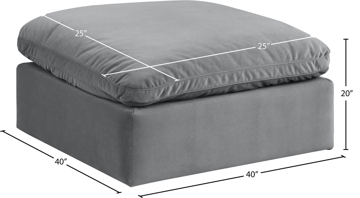 Comfy - Velvet Ottoman