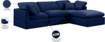 Indulge - Velvet 4 Piece Modular Sectional With Chaise